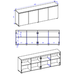 Hvt_Liko_buffet_4portes_dimensions