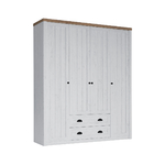 Leandre_blanc_bois_armoire_4portes_2tiroirs_1