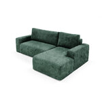 Petits-Meubles_Canapé_dangle_droit_convertible_3_places_avec_coffre_Romeo_Vert_sapin_4