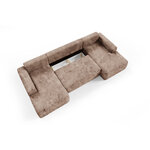 Petits-Meubles_Canapé_en_U_5_places_convertible_avec_coffre_Romeo_Marron_clair_6