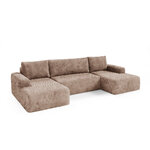Petits-Meubles_Canapé_en_U_5_places_convertible_avec_coffre_Romeo_Marron_clair_2