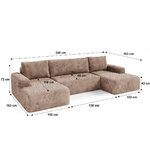Petits-Meubles_Canapé_en_U_5_places_convertible_avec_coffre_Romeo_Marron_clair_8