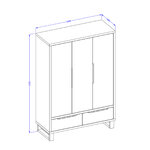 Hvt_Eden_cachemire_noir_armoire_3portes_dimensions_1