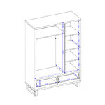 Hvt_Eden_cachemire_noir_armoire_3portes_dimensions_2