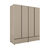 Hvt_Lilia_taupe_armoire_4portes_1