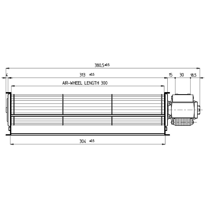 plan ventilateur poêle à granulés pellets 113842