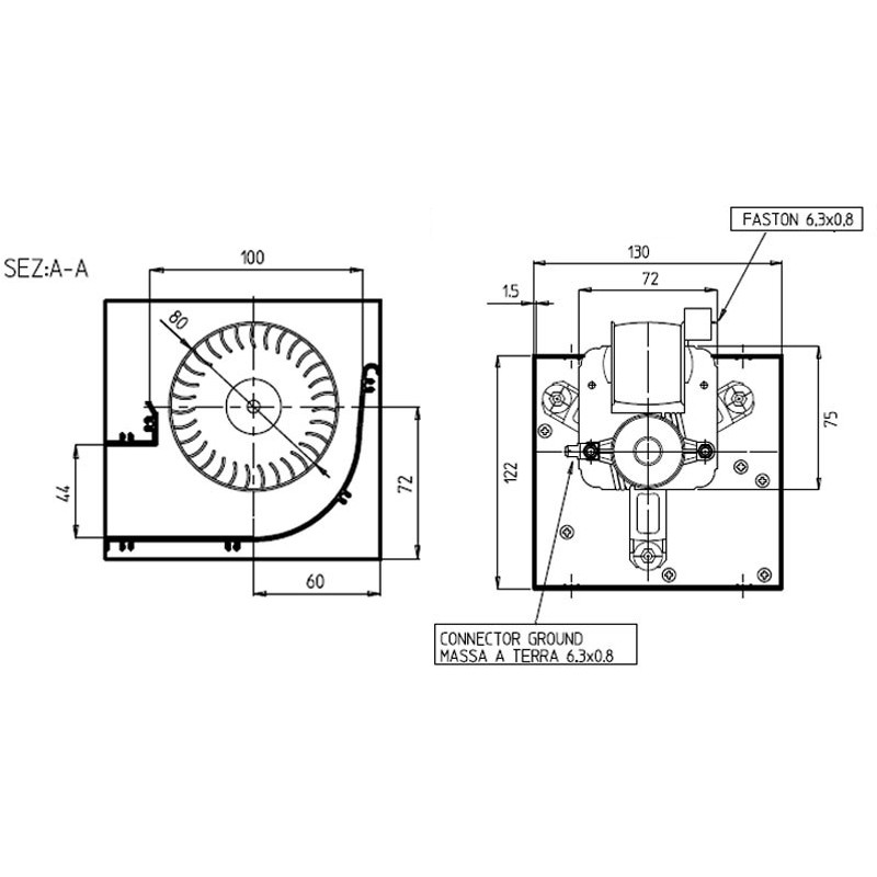 plan 2 ventilateur poêle à granulés pellets 149508