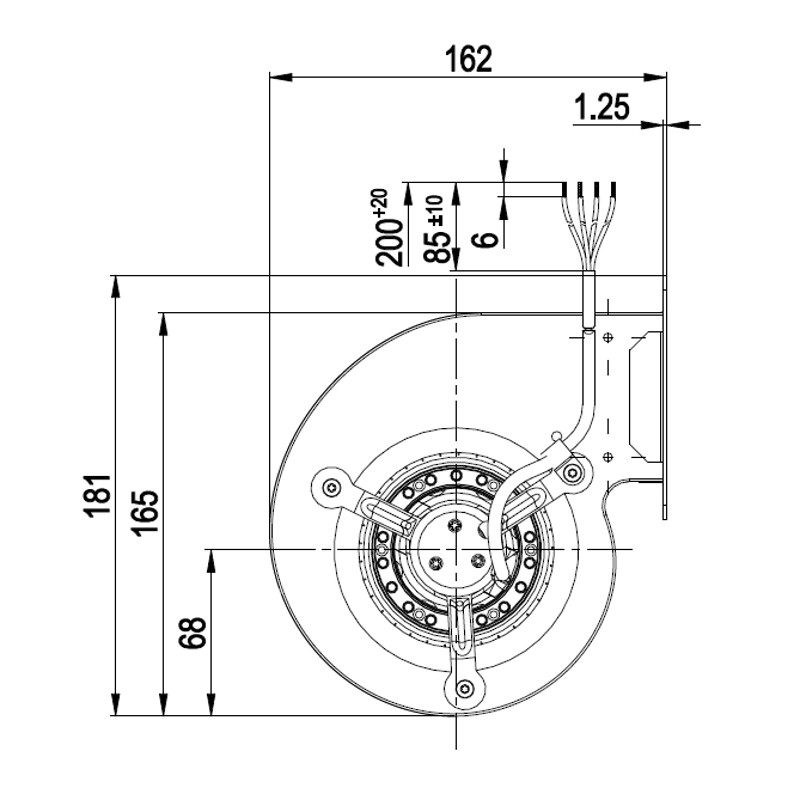 THERMOROSSI VENTILATEUR TANGENCIEL centrifuge poêle granulé