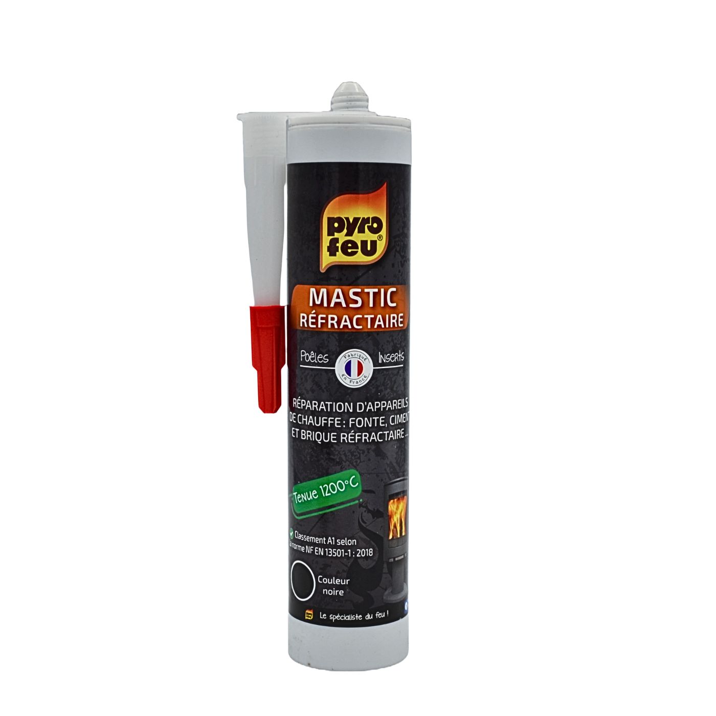Mastic réfractaire hautes températures 1200°C - tube 310ml