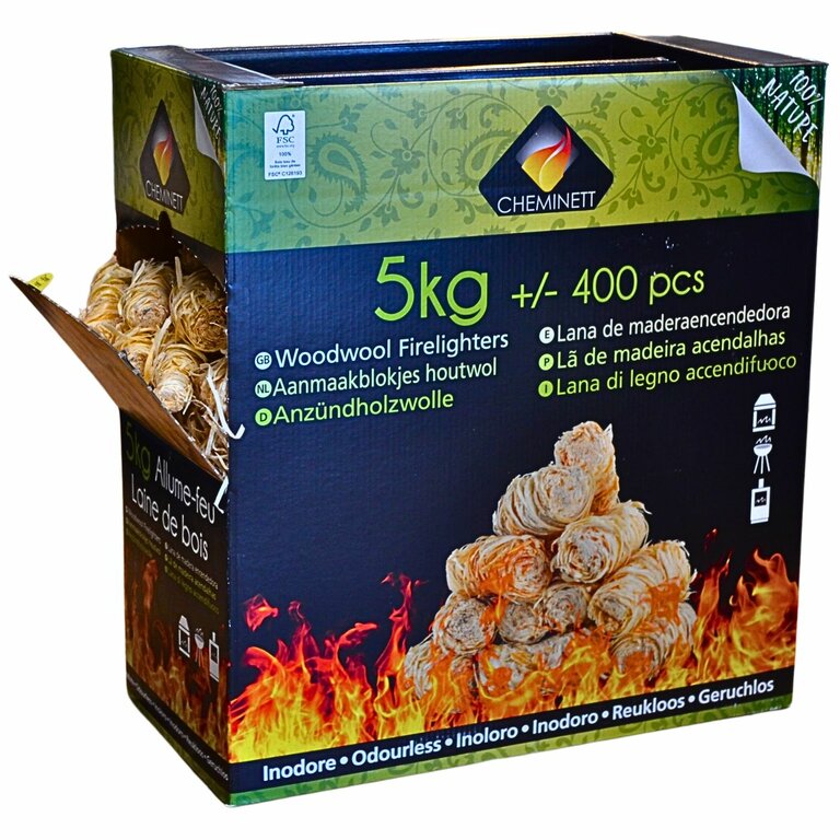 Allume-feu Bio Pour Barbecue, Cheminée, Poêle - Inclut 1 Boîte De Gaz Universel - Neuf CFH