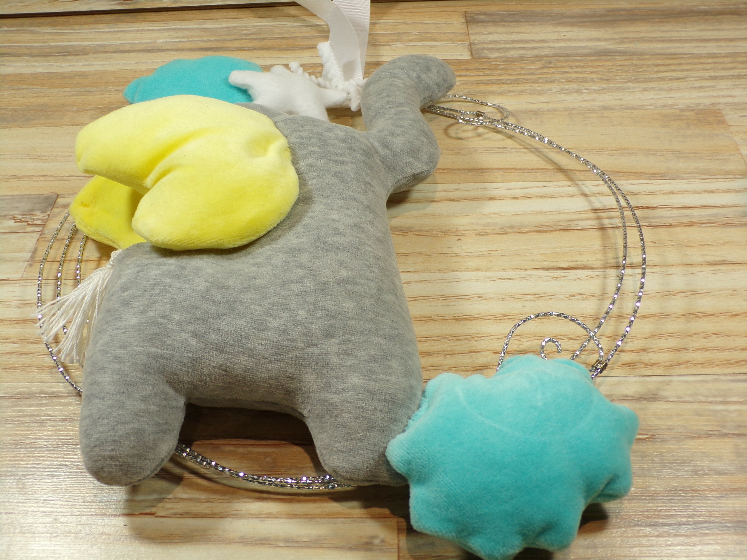 cadeau bébé éléphant décoration chambre enfant fait main