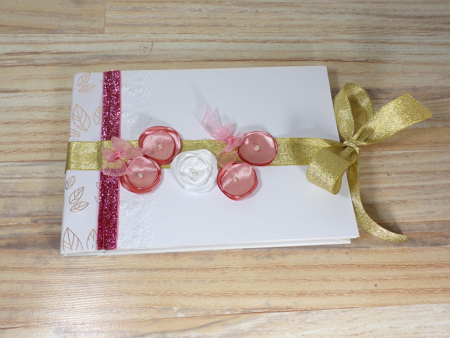 livre or mariage rose gold fait main