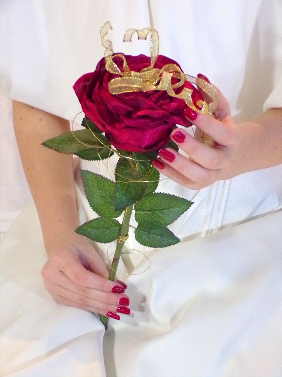 Bouquet de mariée rouge