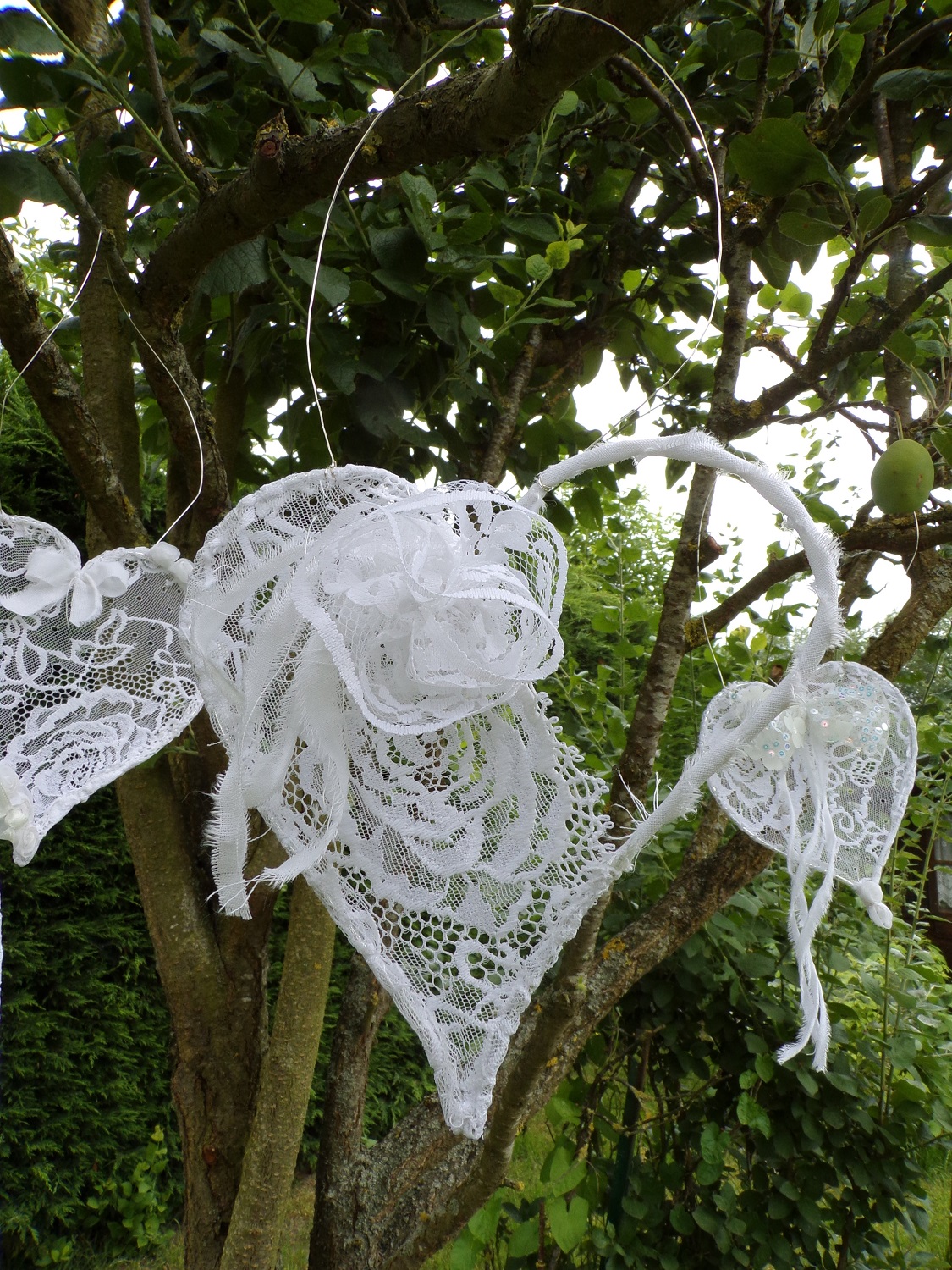 décoration romantique dentelle fait main