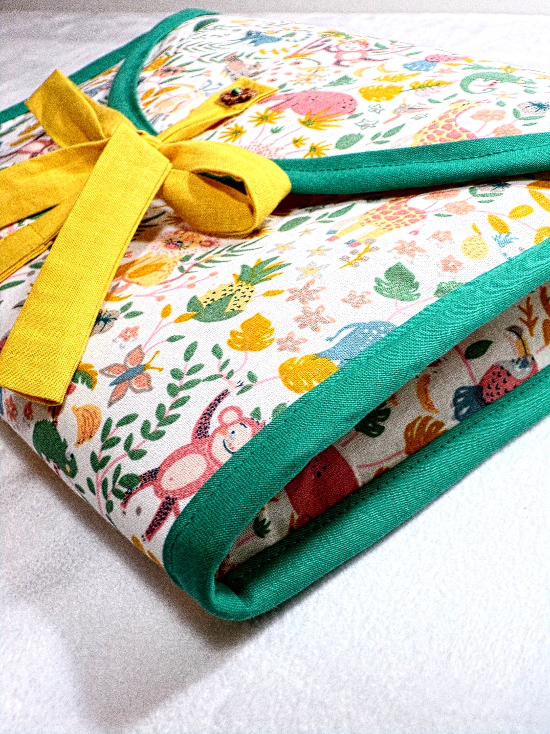 tapis nomade bébé matelas savane cadeau naissance fait main