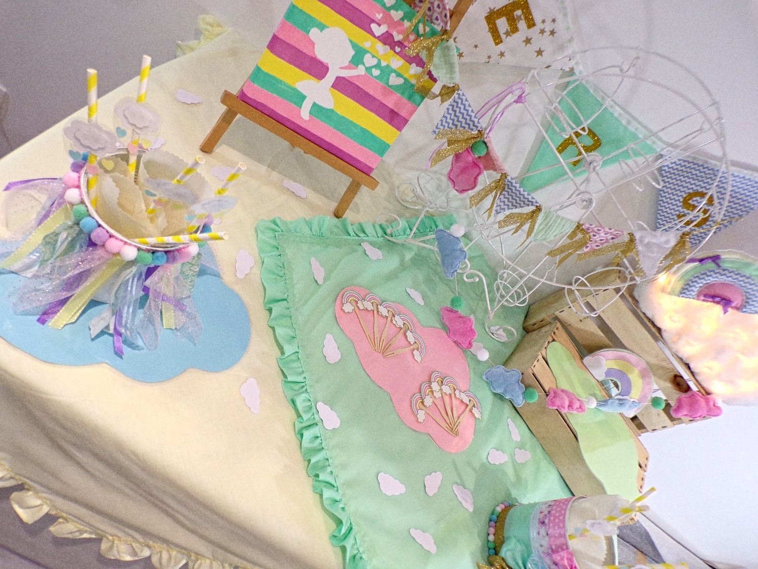 sweet table décoration pastel bapteme anniversaire baby shower