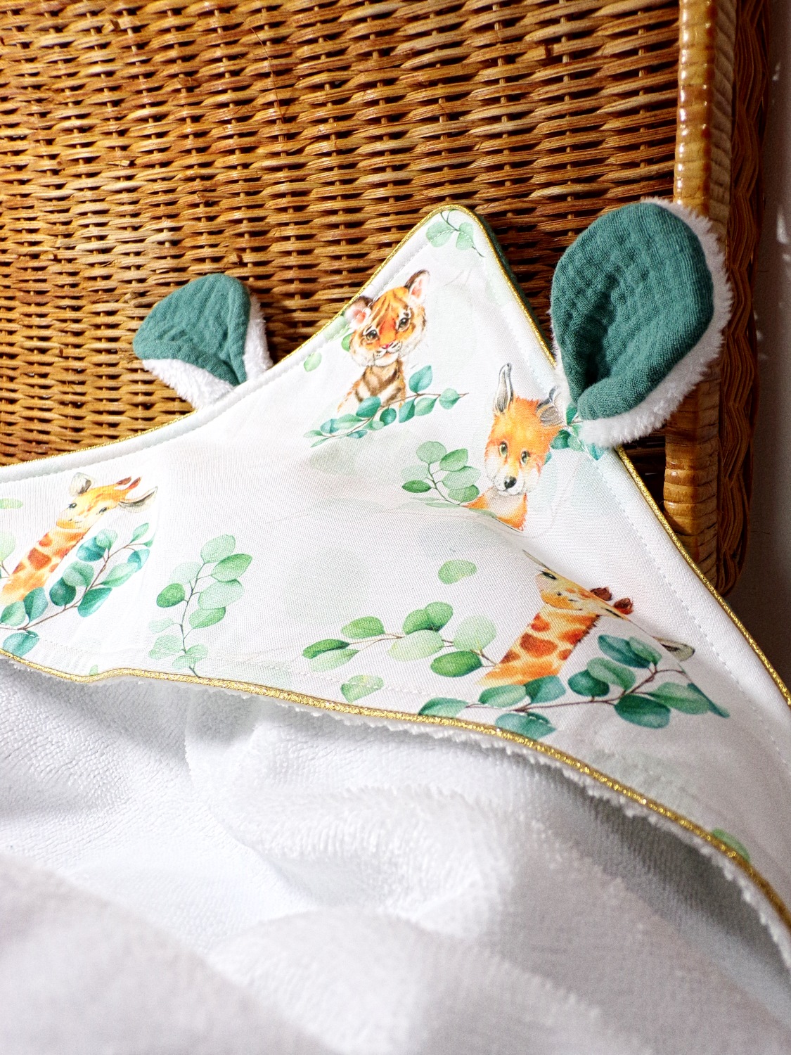 accessoire bébé toilette savane cadeau naissance artisanal