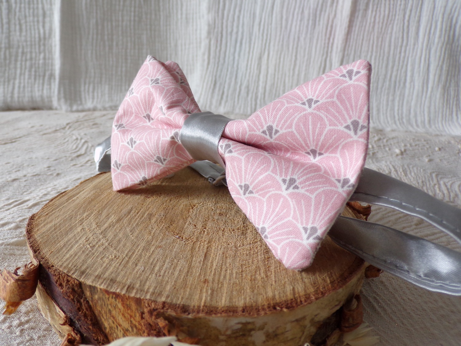 accessoire homme mariage satin boheme fait main