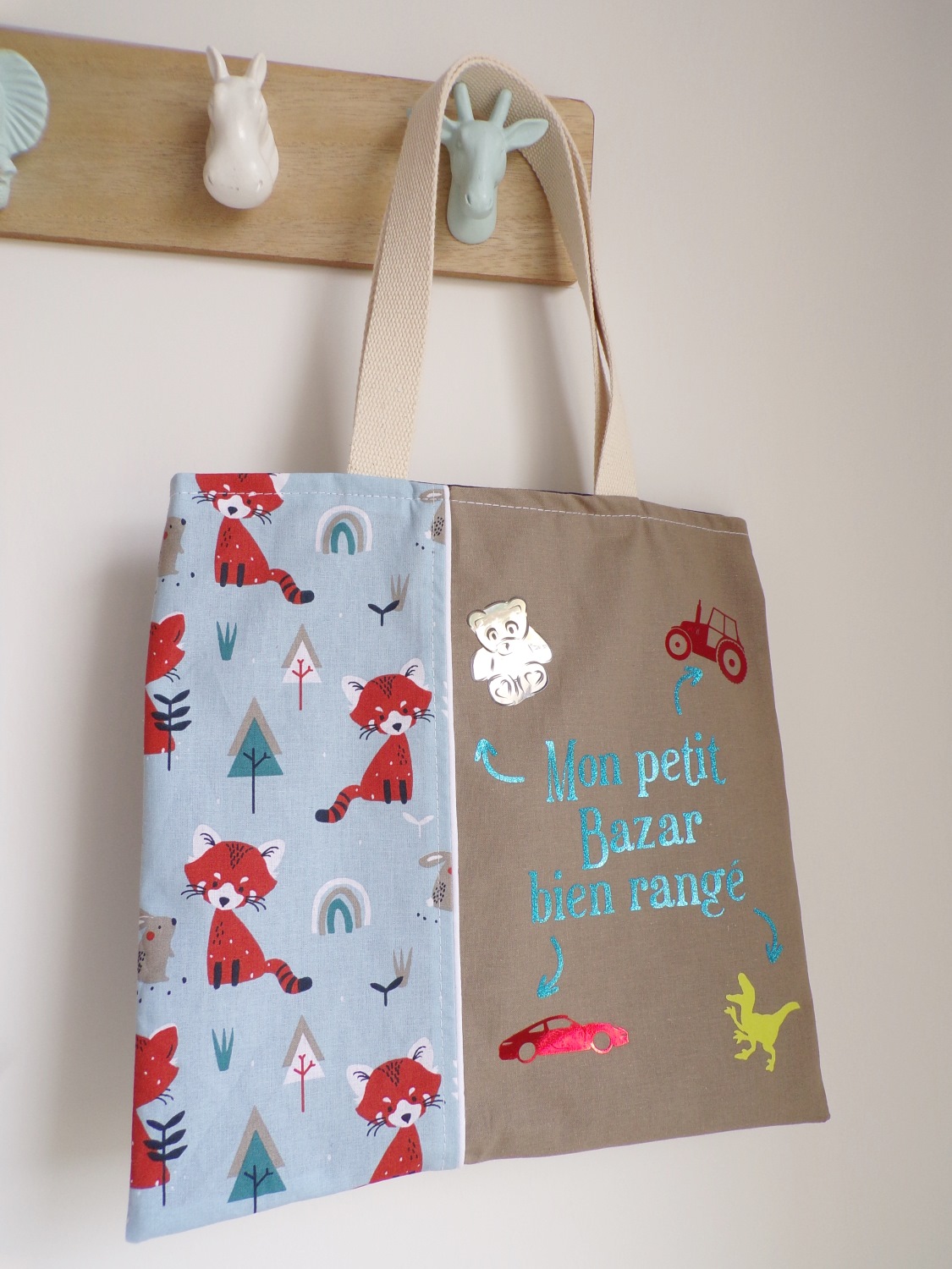 tote bag garçon mon petit bazar bien rangé