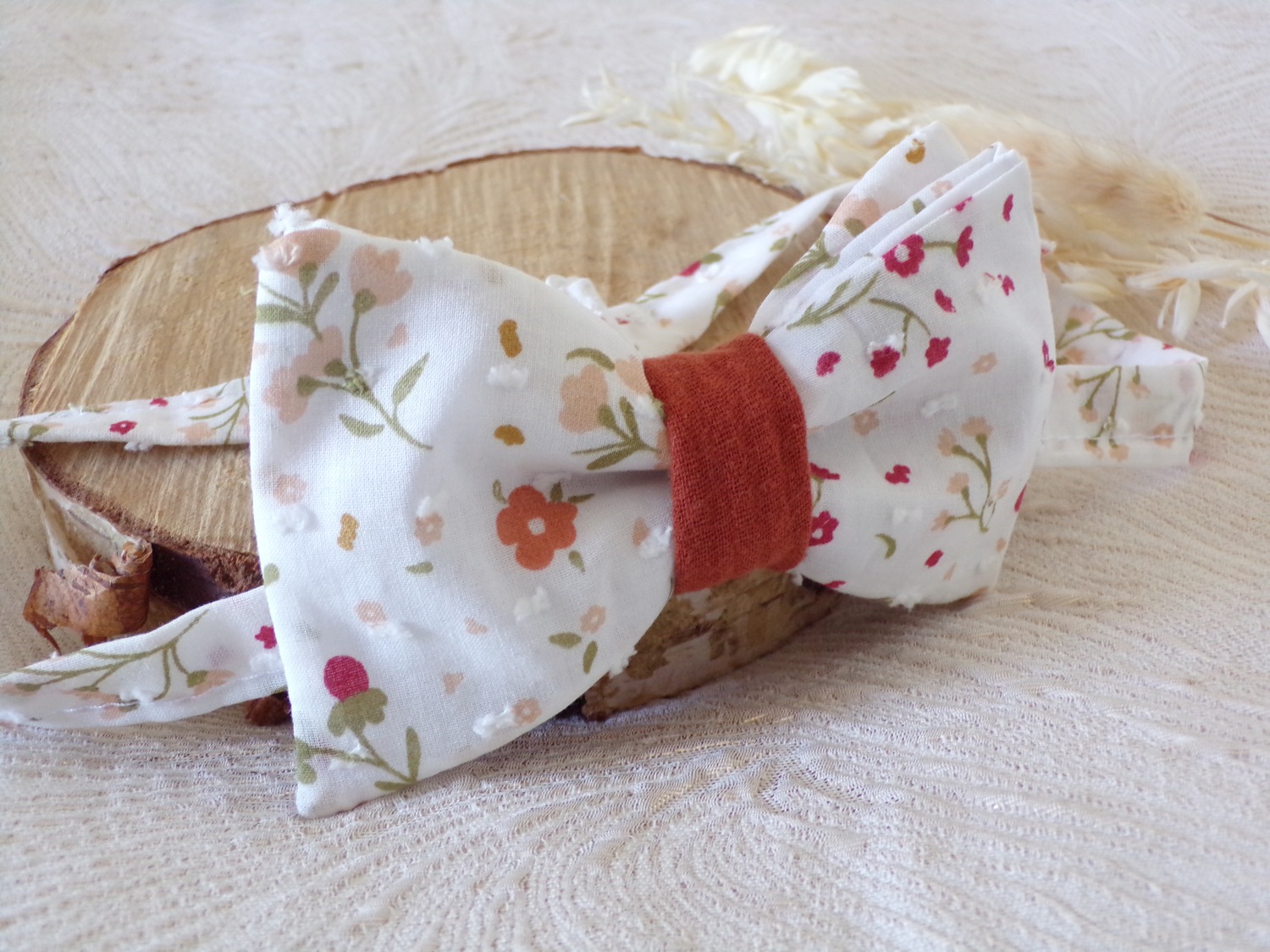 Nœud papillon homme floral Accessoire de mode doucefantaisie