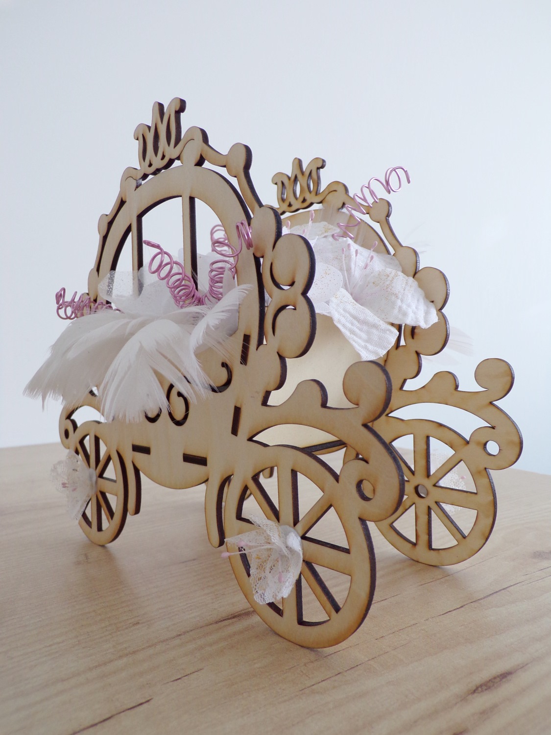 decoration table mariage bapteme personnaliser princesse carrosse conte de fées