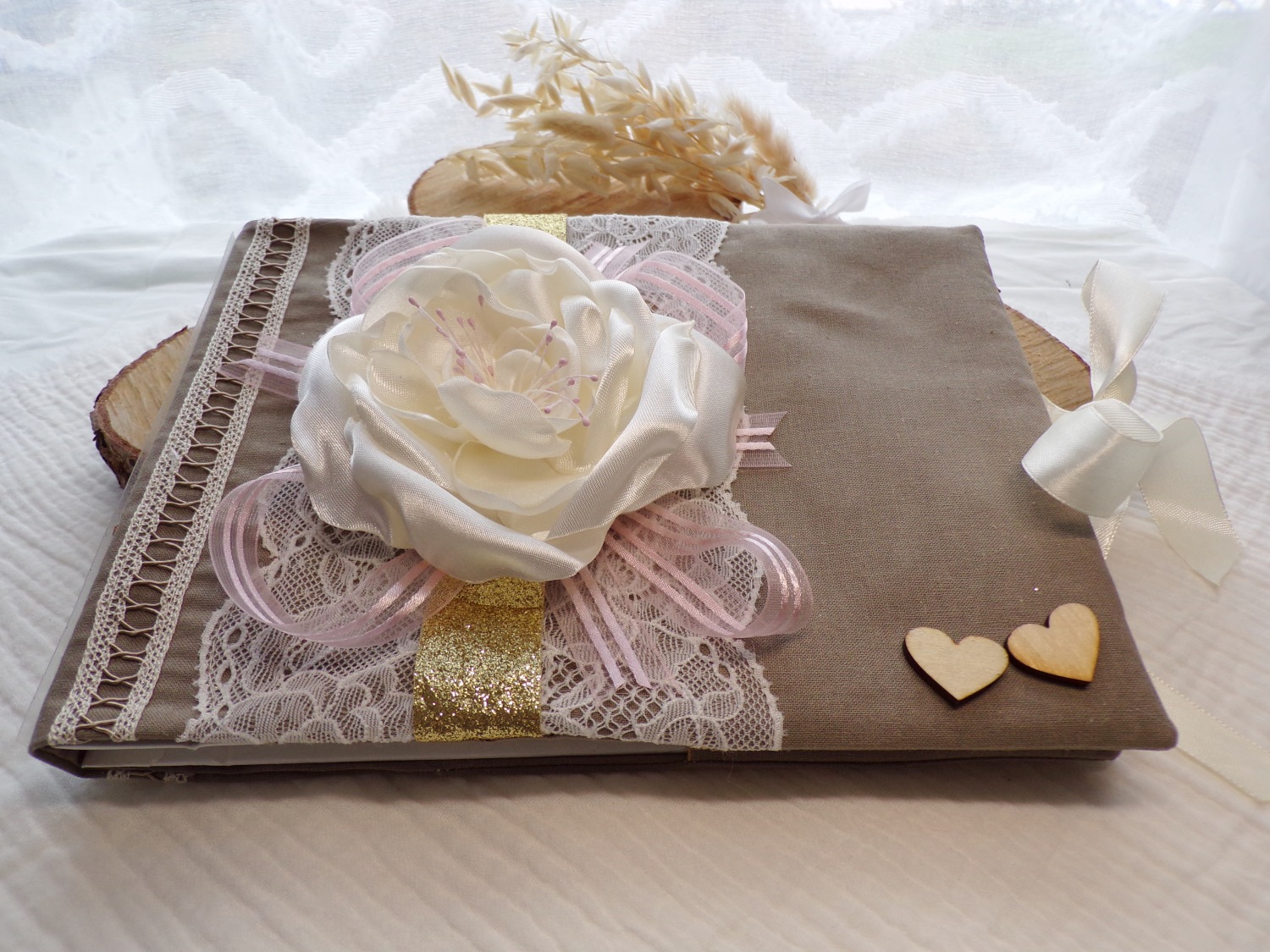 livre dor mariage champêtre