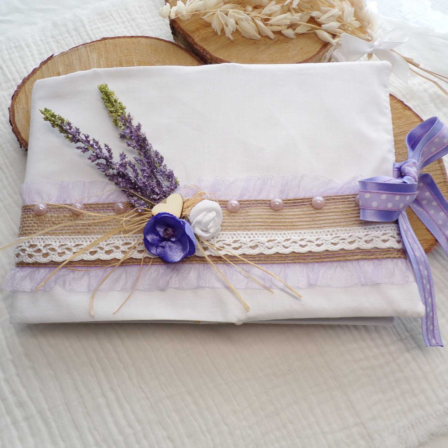 livre dor lavande mariage personnaliser