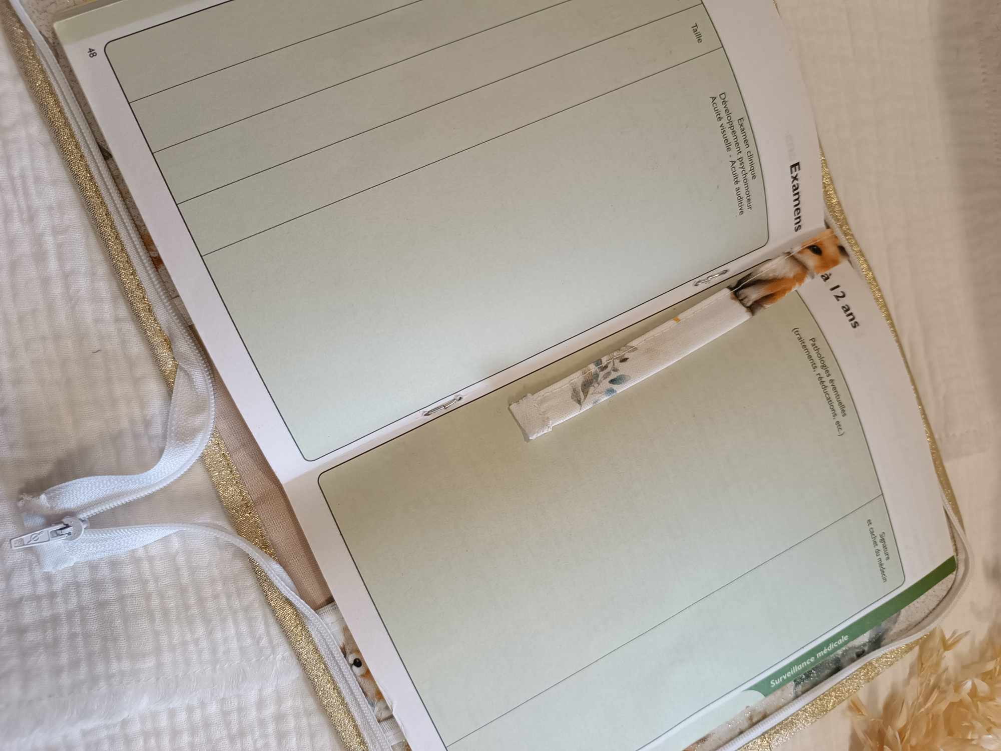 protège carnet de santé zip pochettes personnaliser