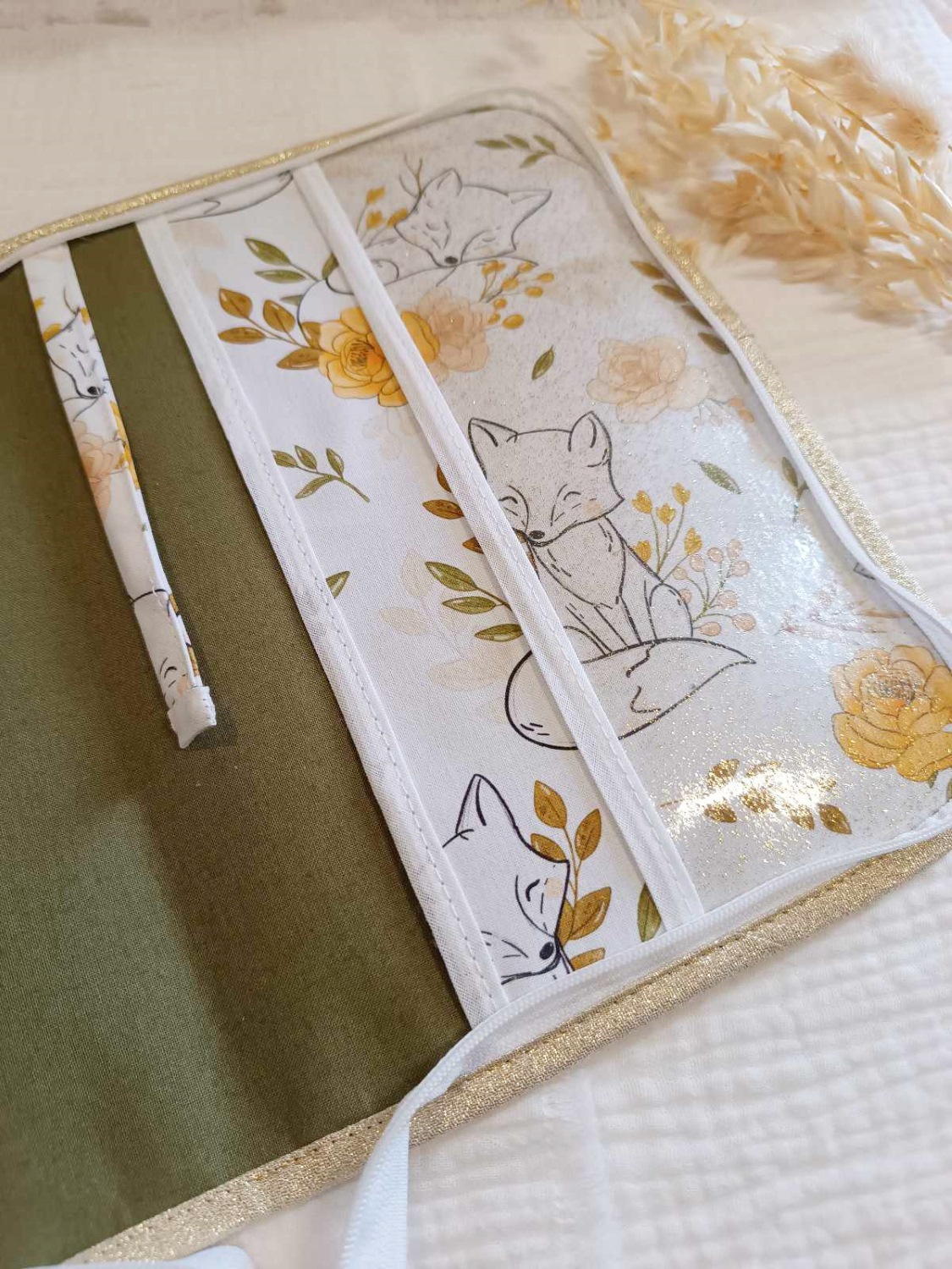 cadeau naissance renard personnalisé carnet de santé