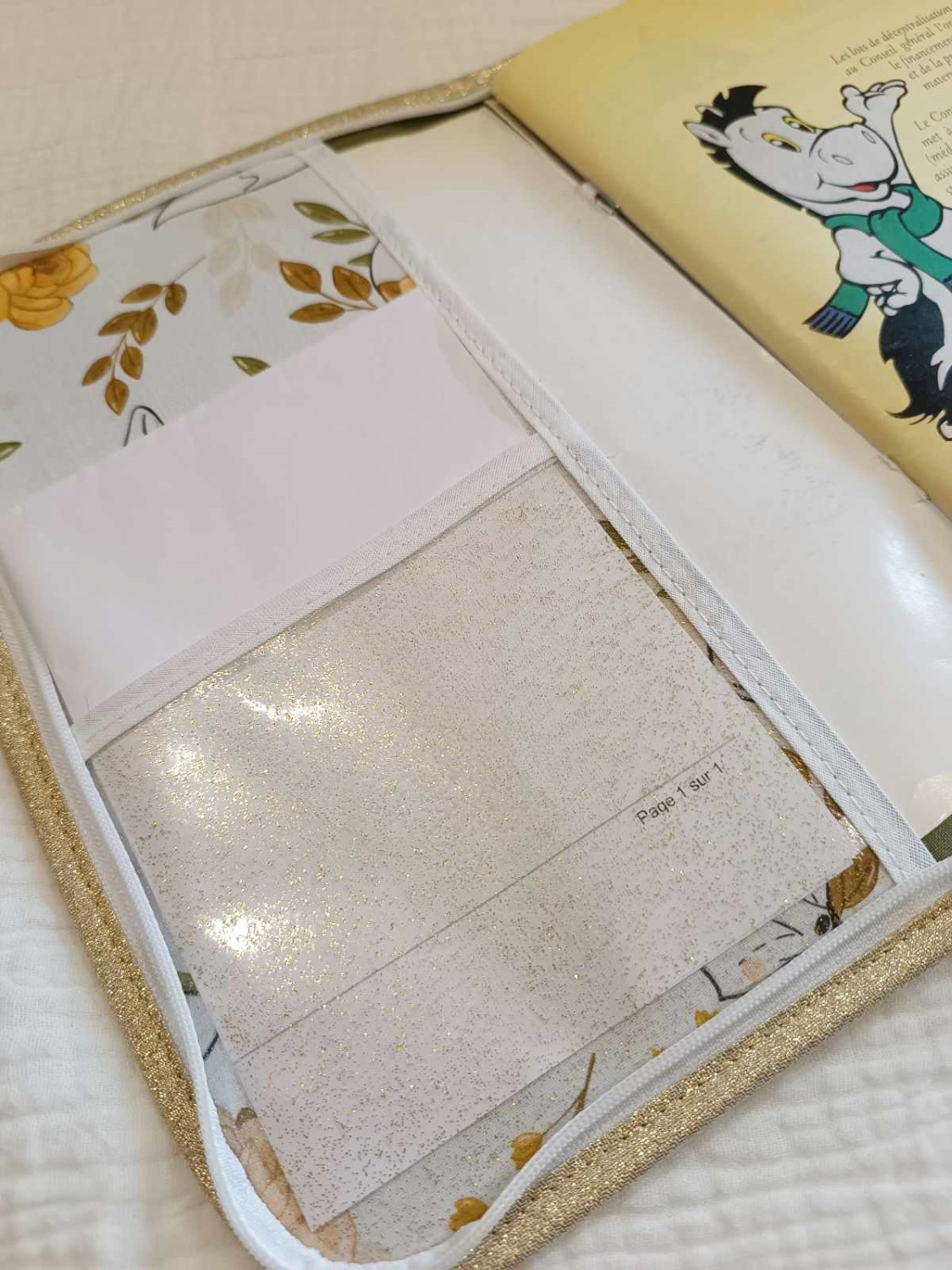 carnet sante personnaliser renard cadeau bebe