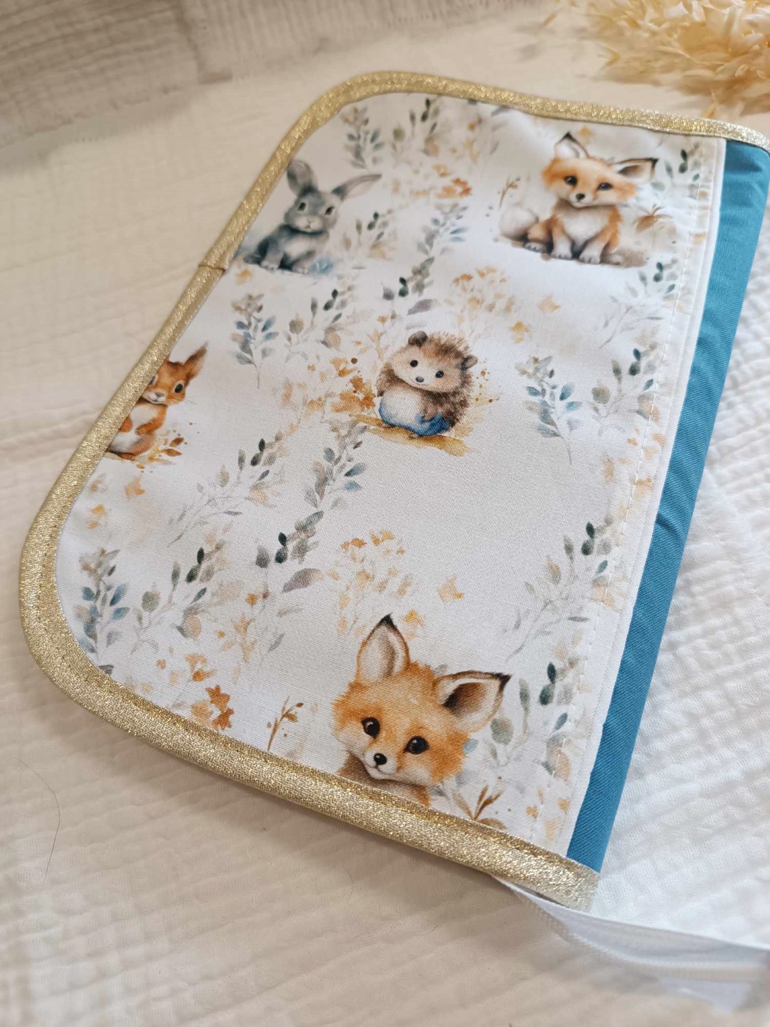 cadeau de naissance personnalisable renard hérisson