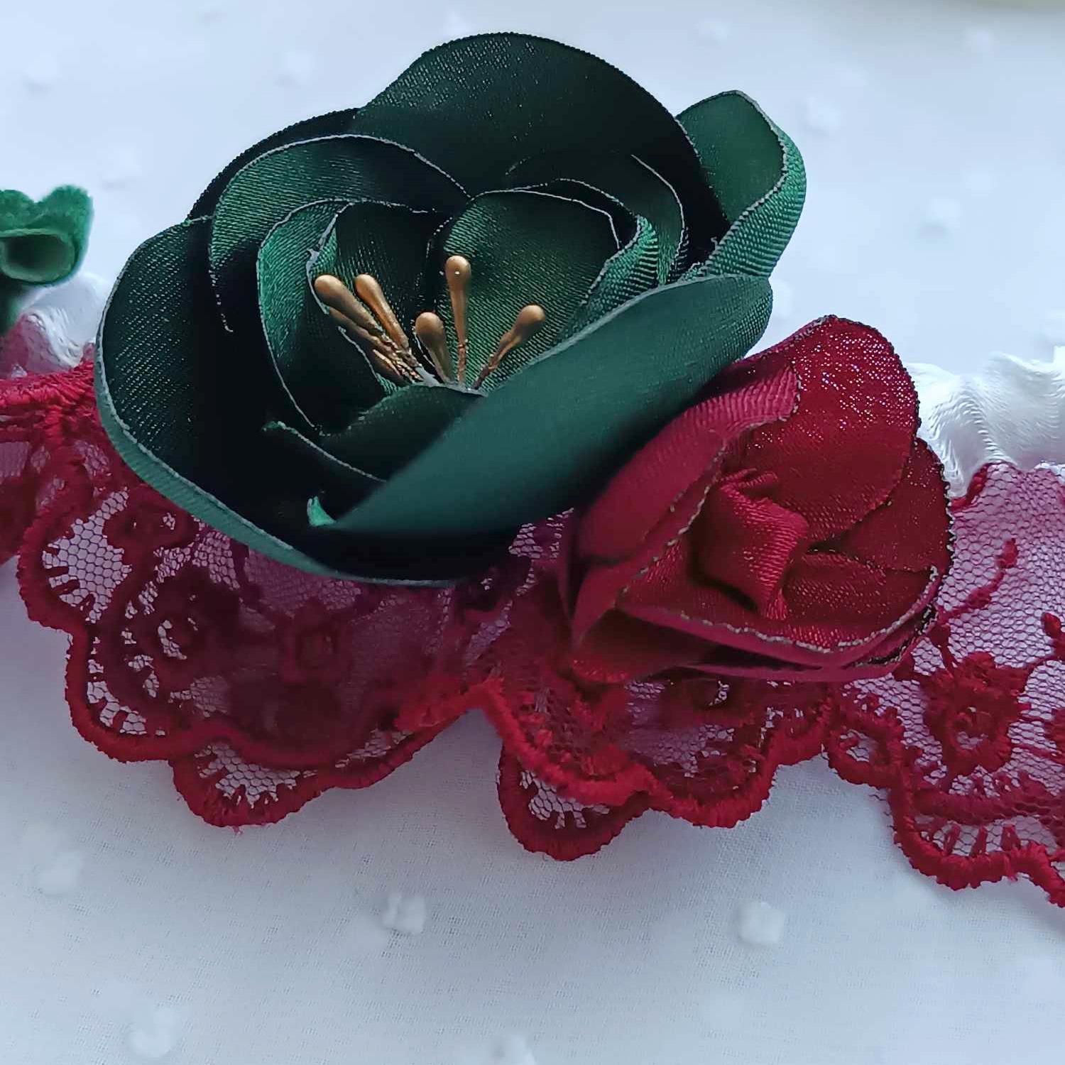 accessoire mariage vert émeraude bordeaux doré