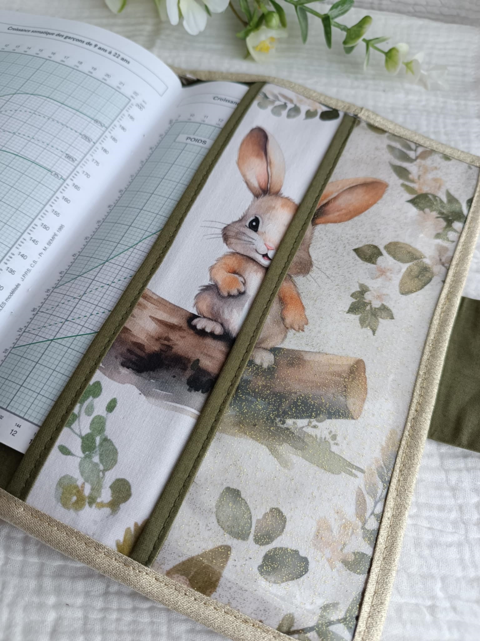 cadeau naissance lapin foret mixte