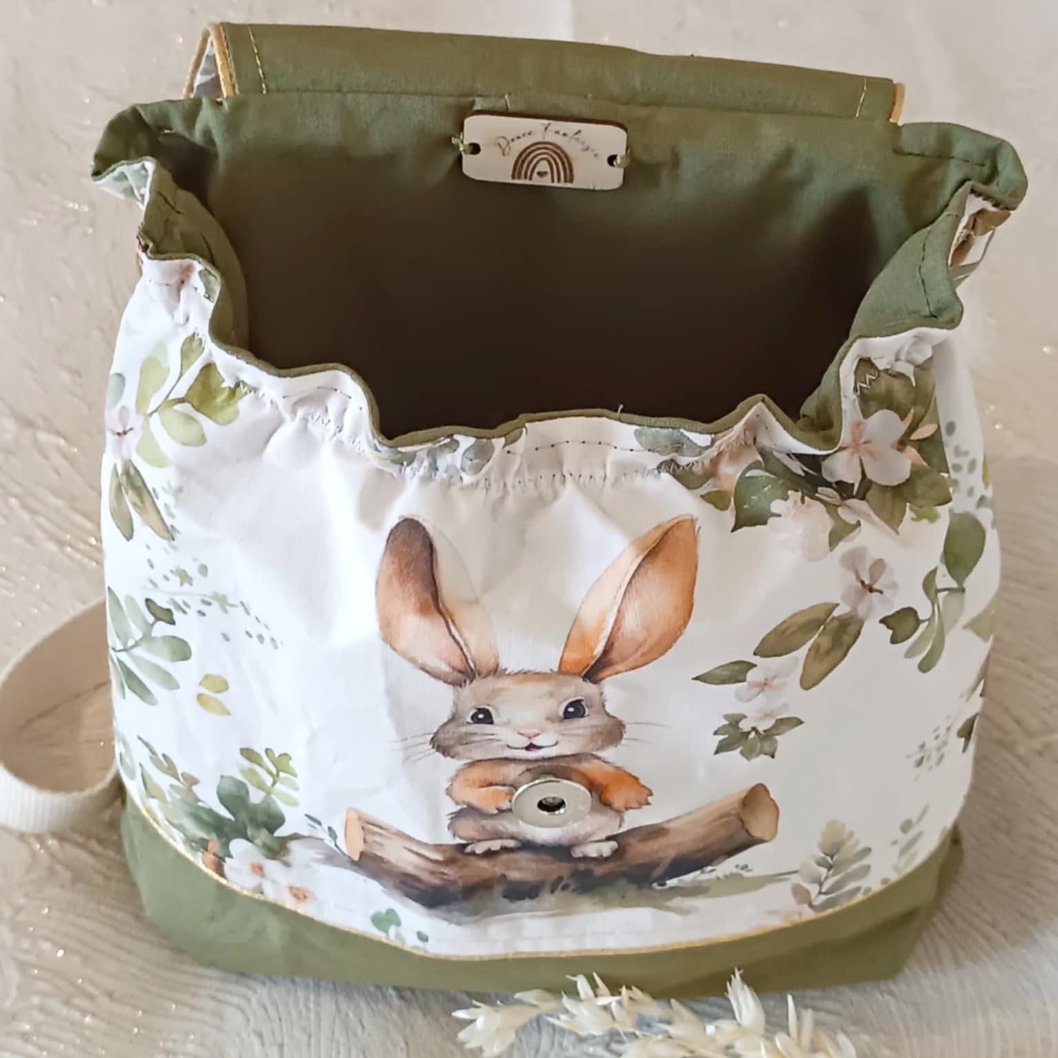 cadeau de naissance mixte personnalisé animaux foret lapin