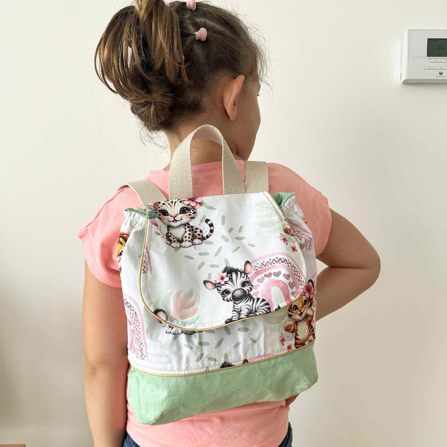 sac a dos maternelle fille jungle made in france