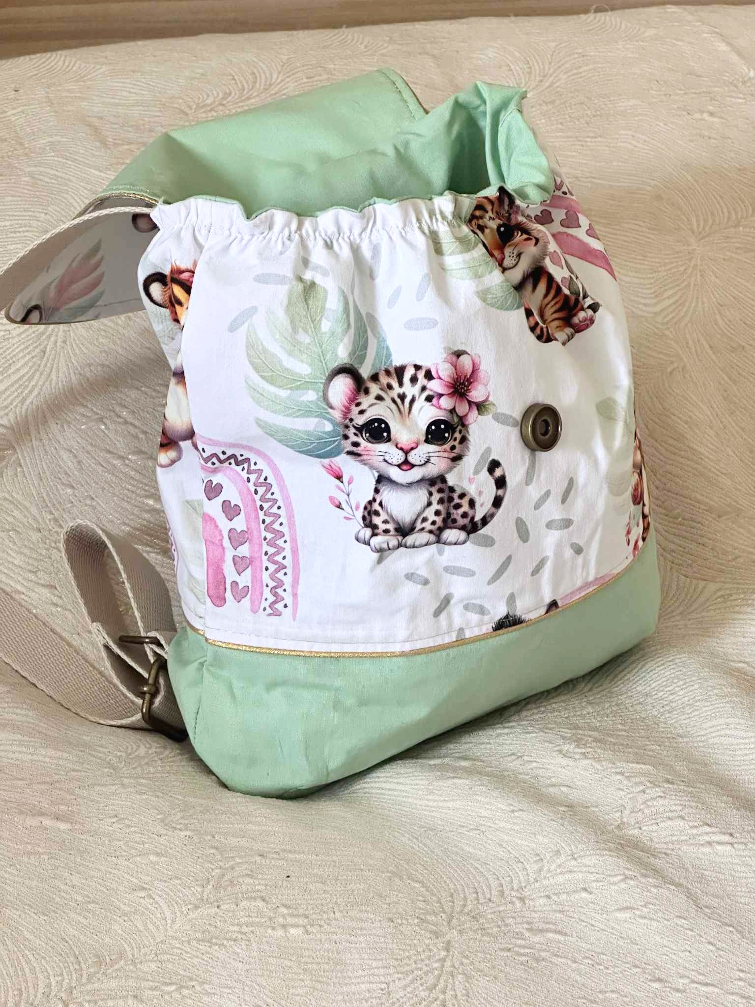 sac enfant maternelle jungle personnaliser made infrance