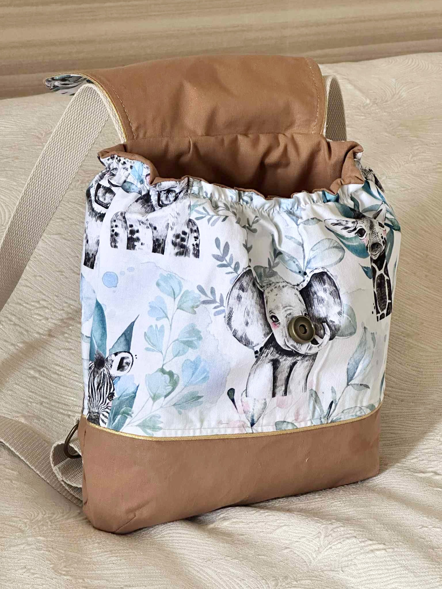 sac à dos maternelle savane personnaliser made in france