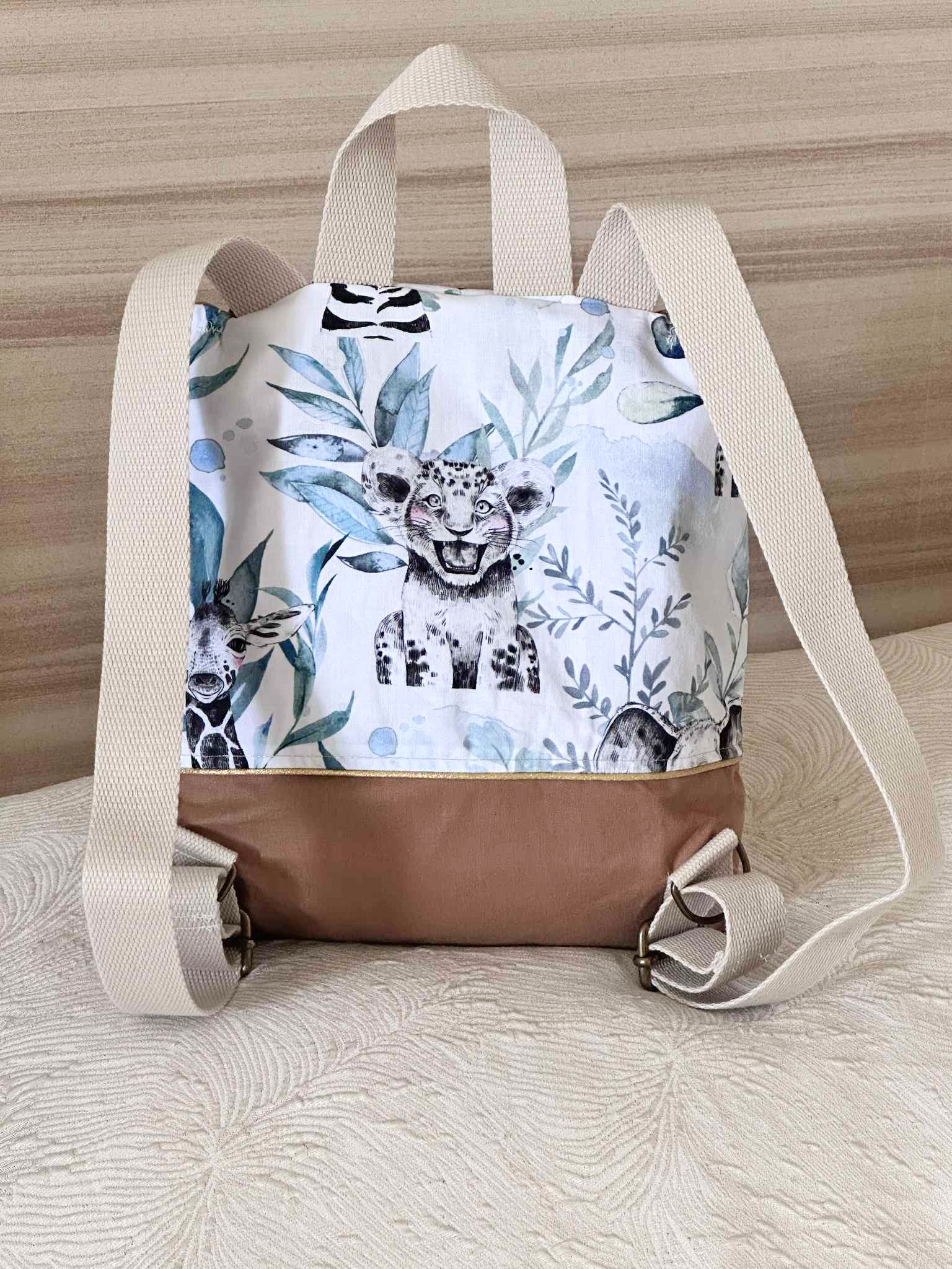 sac a dos maternelle savane personnaliser made in france