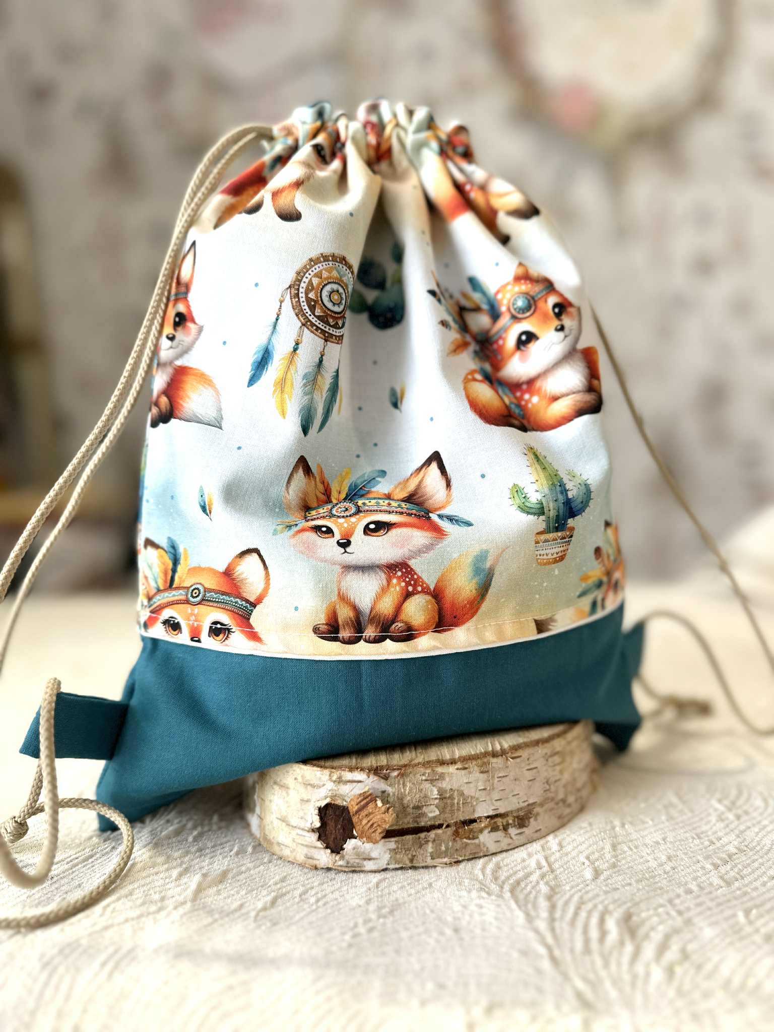 sac à dos renard enfant pochon made in france