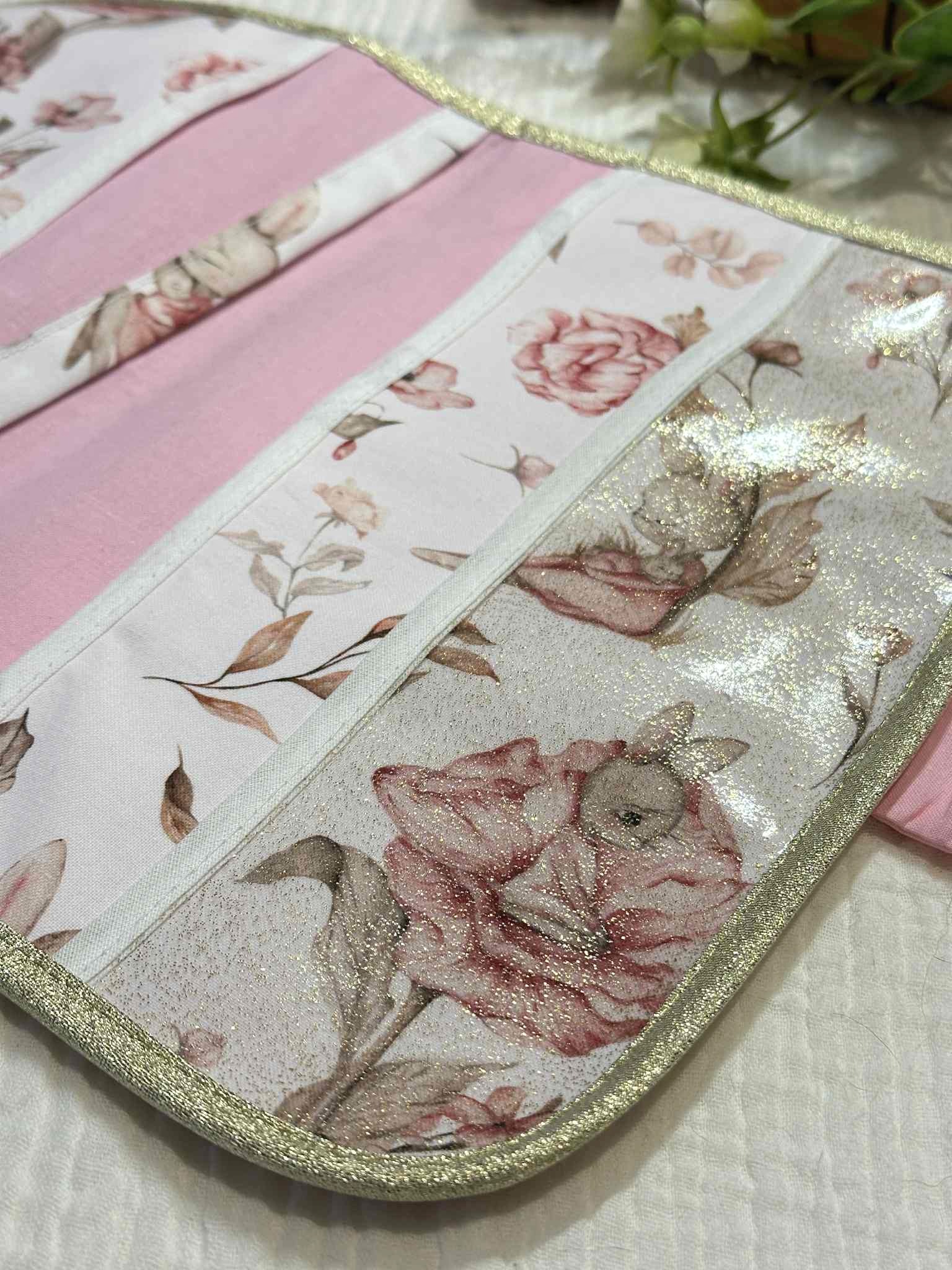 protège carnet de santé fait main pochettes lapin rose câlin poudré