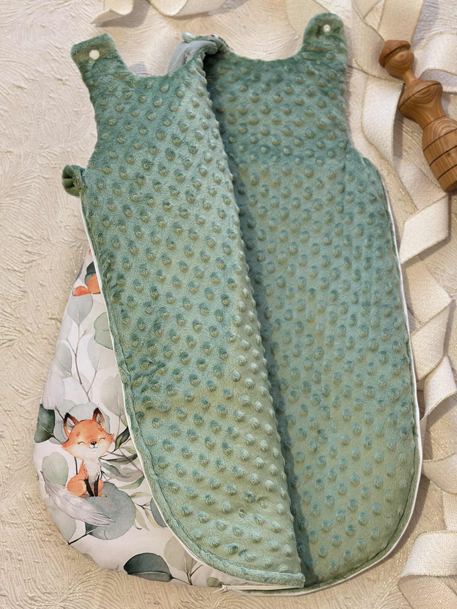gigoteuse bébé renard made in france molletonnee