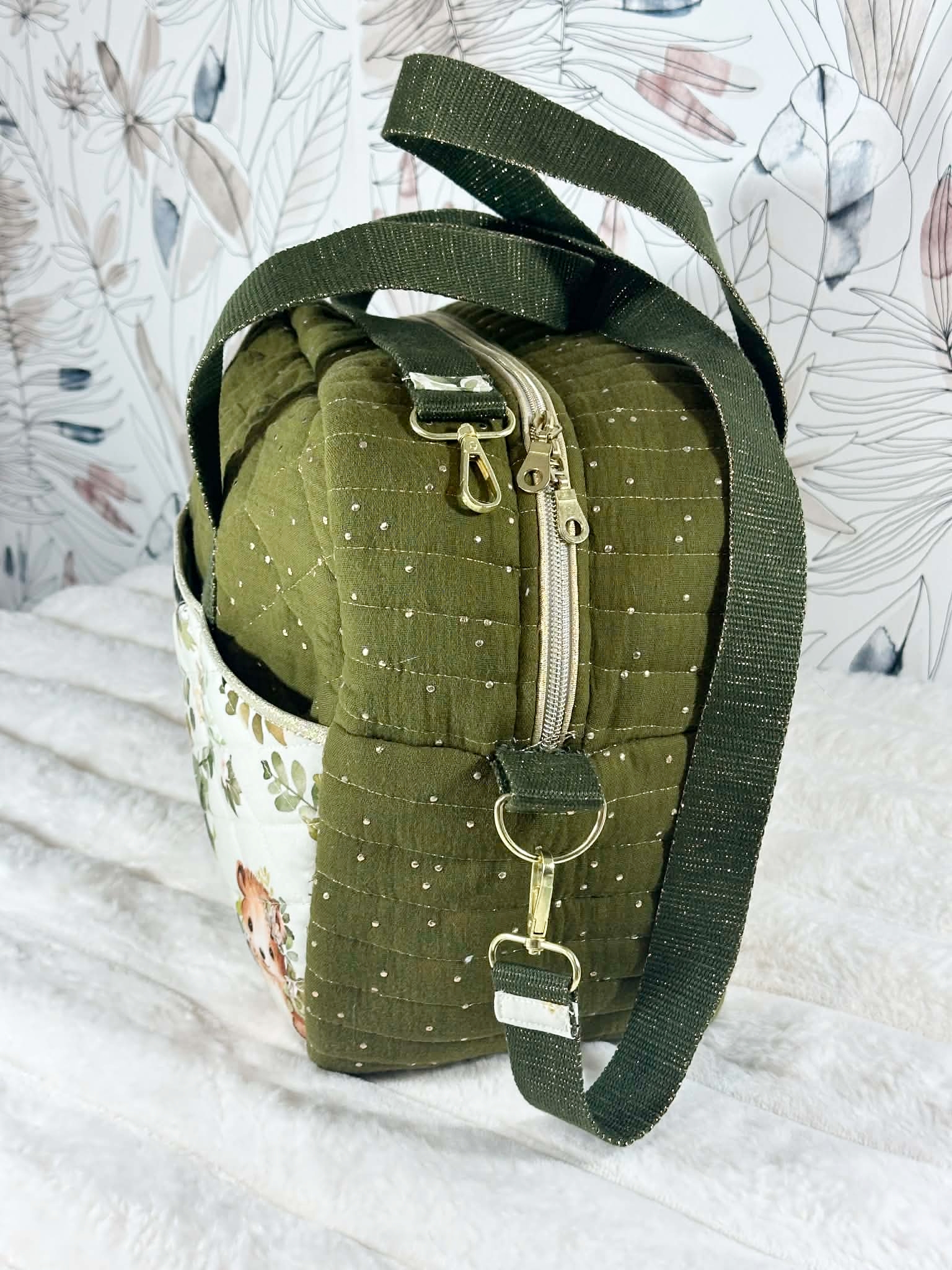 cadeau naissance artisanal personnalisable sac langer weekend