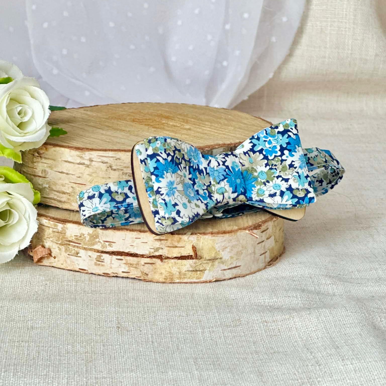 noeud papillon enfant bois Liberty personnalisable