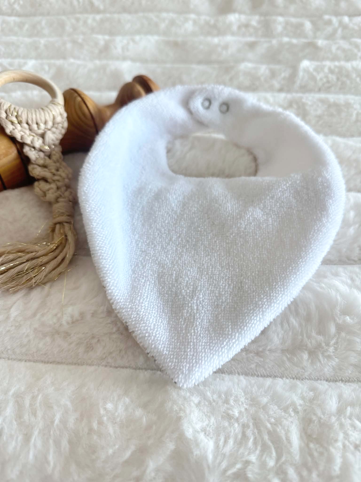 bavoir eponge bambou naissance lapin Le jardin secret dentelle