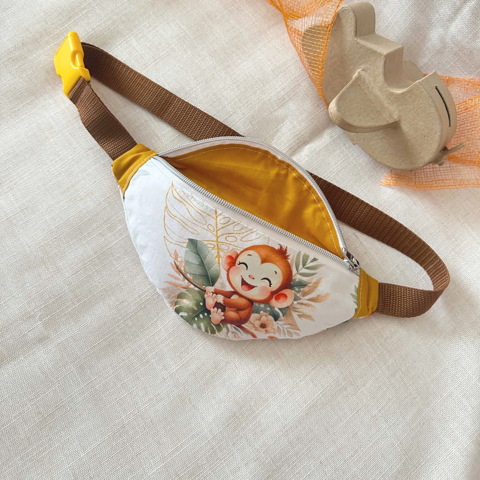 accessoire mode enfant jungle singe madeinfrance personnalisable
