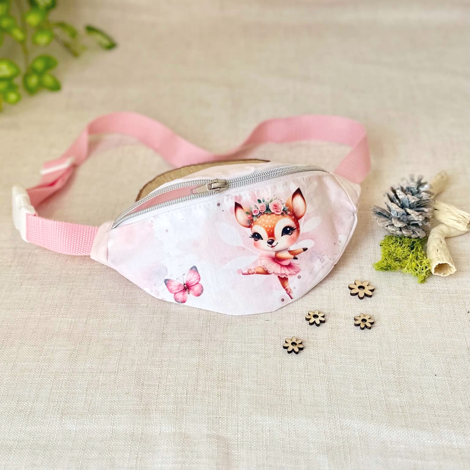 sac banane fille ballerine réglable rose madeinfrance doucefantaisie