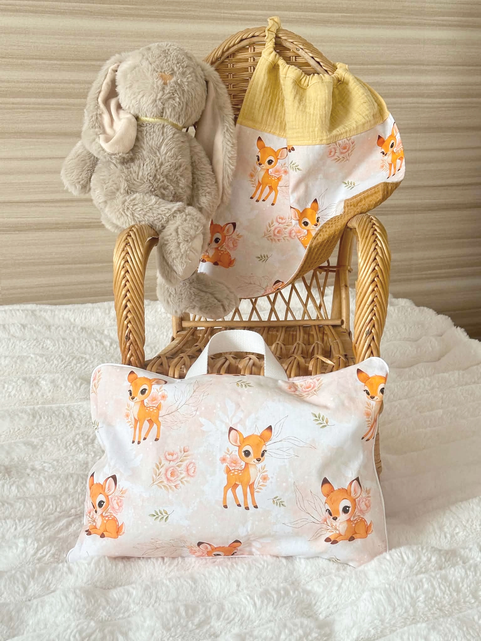 ensemble maternelle personnalisé doucefantaisie petit faon