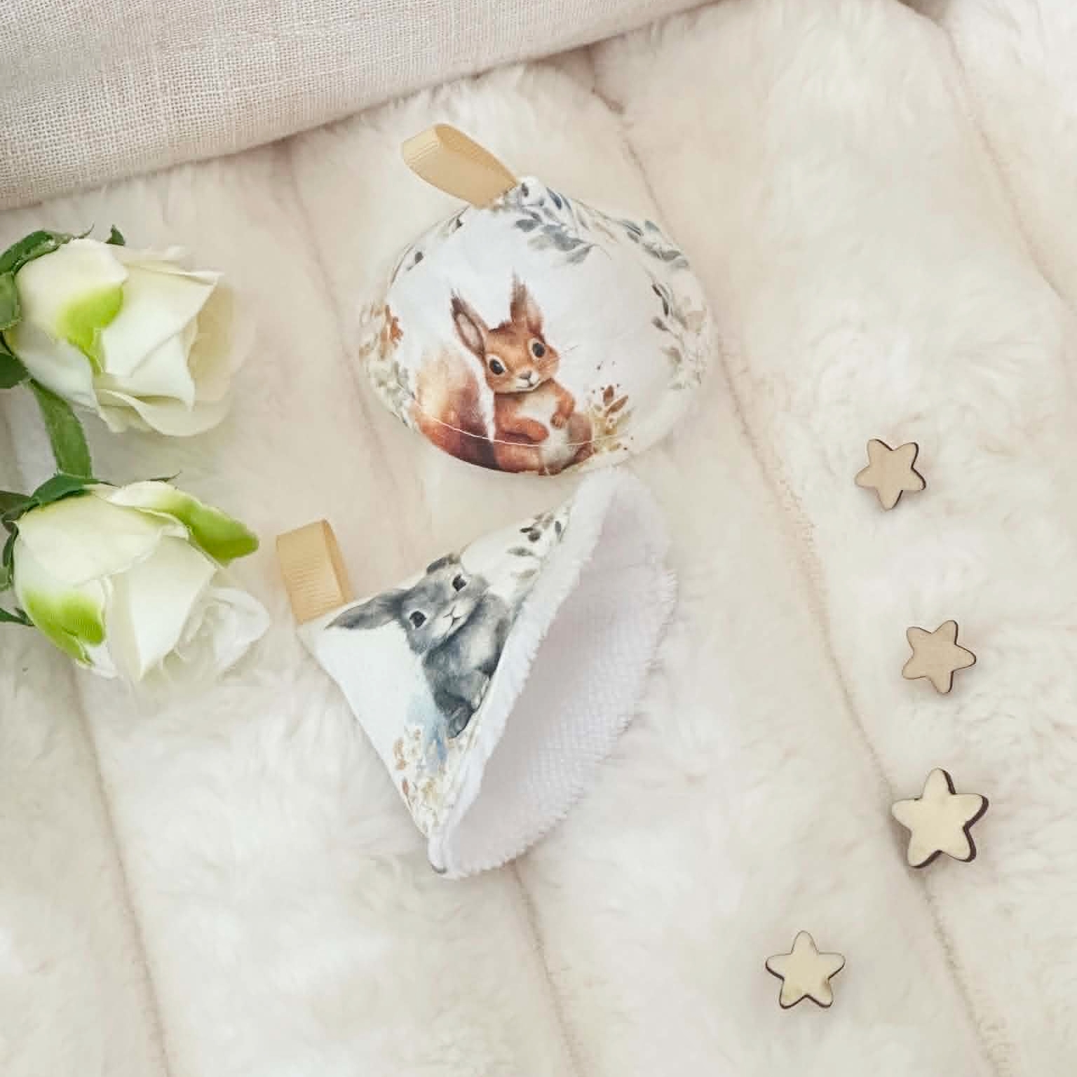 anti pipi bébé lapin foret eponge bambou doucefantaisie