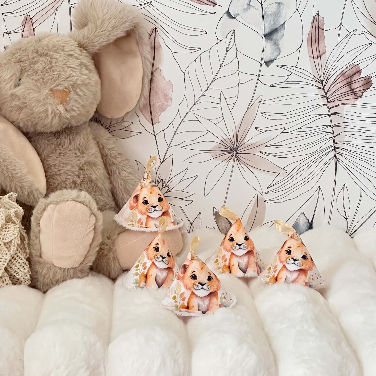 tipi anti pipi lion éponge bambou doucefantaisie