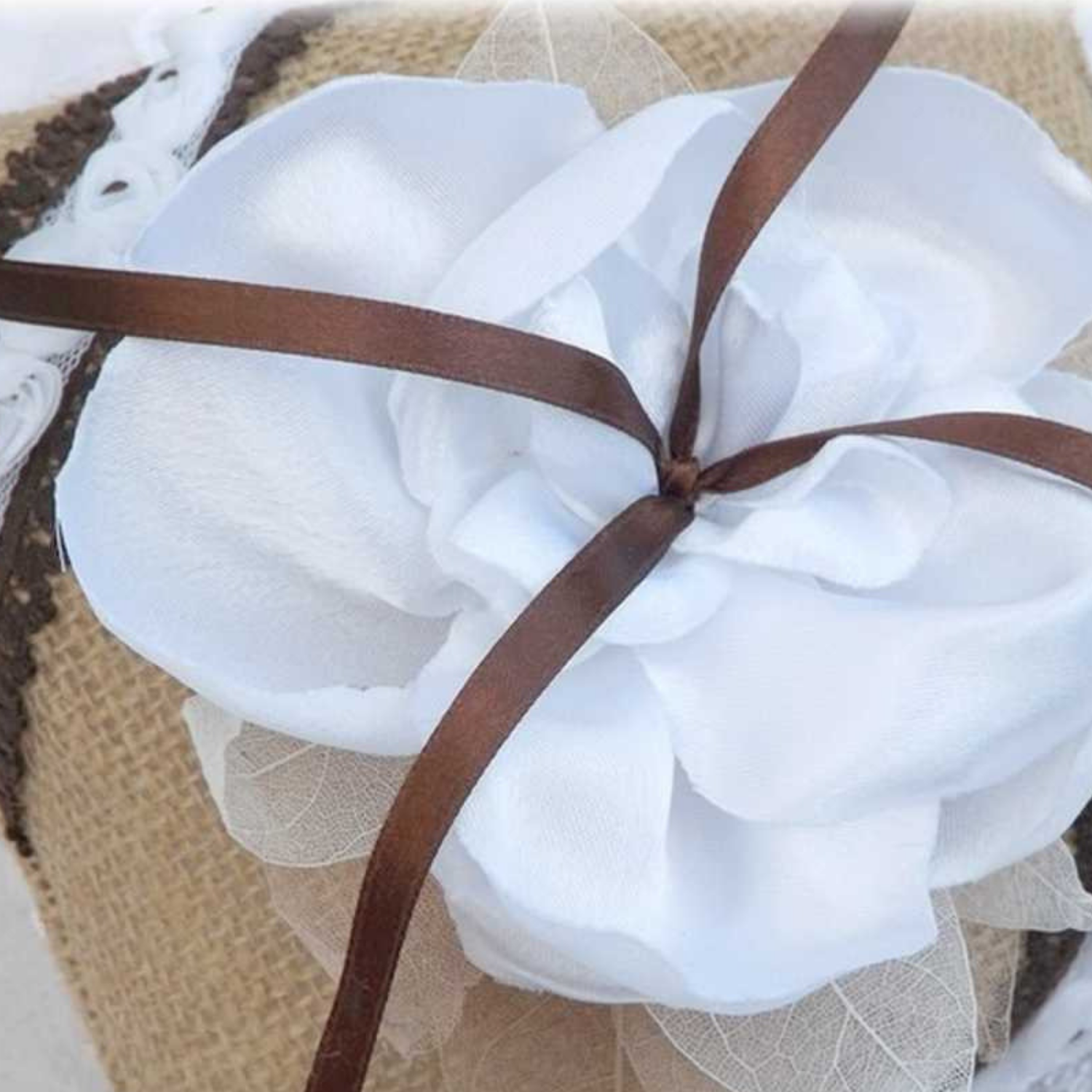 accessoire mariage champetre jute fleur